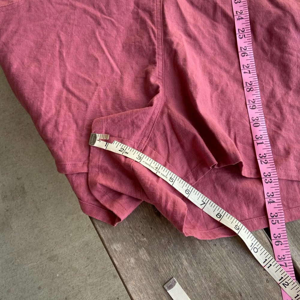 Torrid Stretch Linen Shortalls Pink Deco Rose NEW - Picture 10 of 10